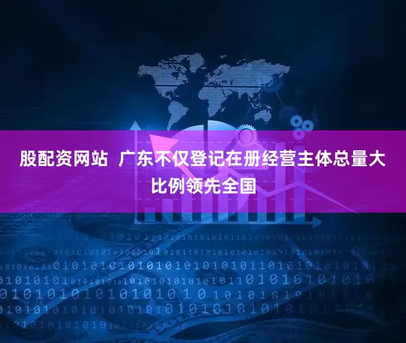 股配资网站  广东不仅登记在册经营主体总量大比例领先全国