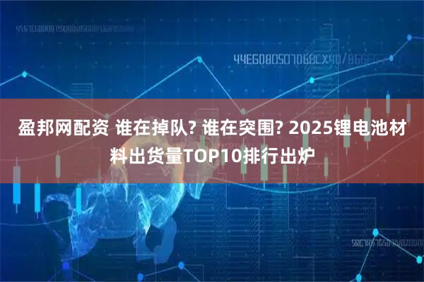 盈邦网配资 谁在掉队? 谁在突围? 2025锂电池材料出货量TOP10排行出炉